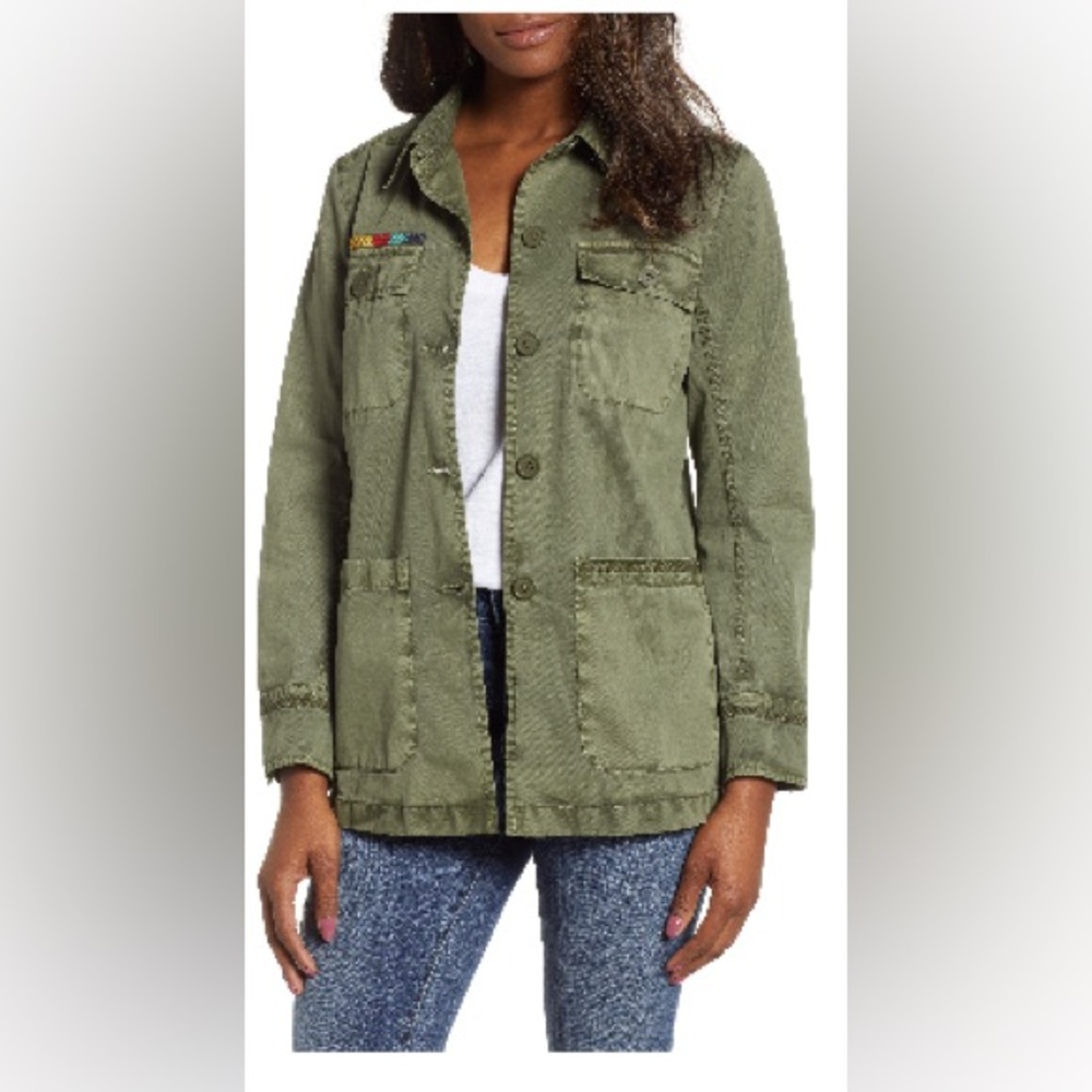 Caslon Utility Jacket in Olive